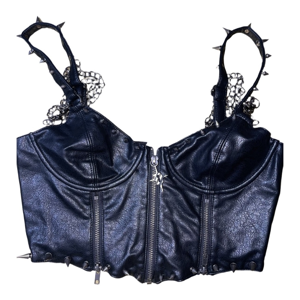 The SOLD OUT Downbeat Spiked Corset Top ✨BNWT✨